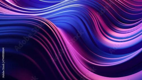 Colorful Abstract Flowing Lines Background