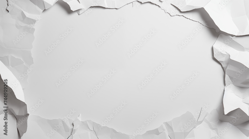 Torn Paper Frame Wrinkled and Torn Edges Torn Paper Frame Wrinkled and Torn Edges