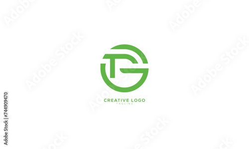 TG FG GT Abstract initial monogram letter alphabet logo design
