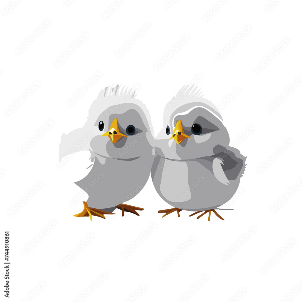 Vector Illustration of Little Baby Boy and Girl Easter Chicks: Adorable Cartoon Designs for Spring Celebration Vector Illustration of Little Baby Boy and Girl Easter Chicks: Adorable Cartoon Designs for Spring Celebration