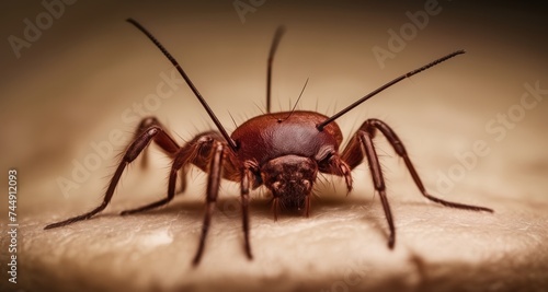  Close-up of a curious insect exploring its surroundings