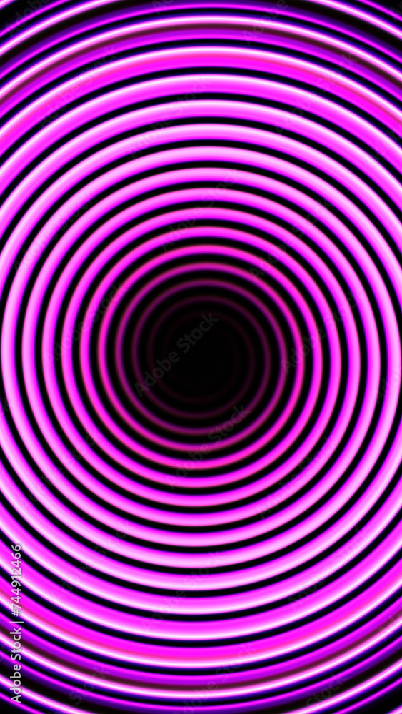 Obraz premium Abstract background neon spiral purple funnel