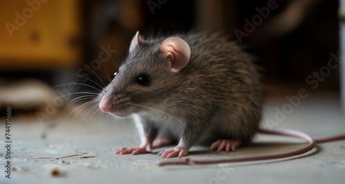  A curious mouse exploring its surroundings