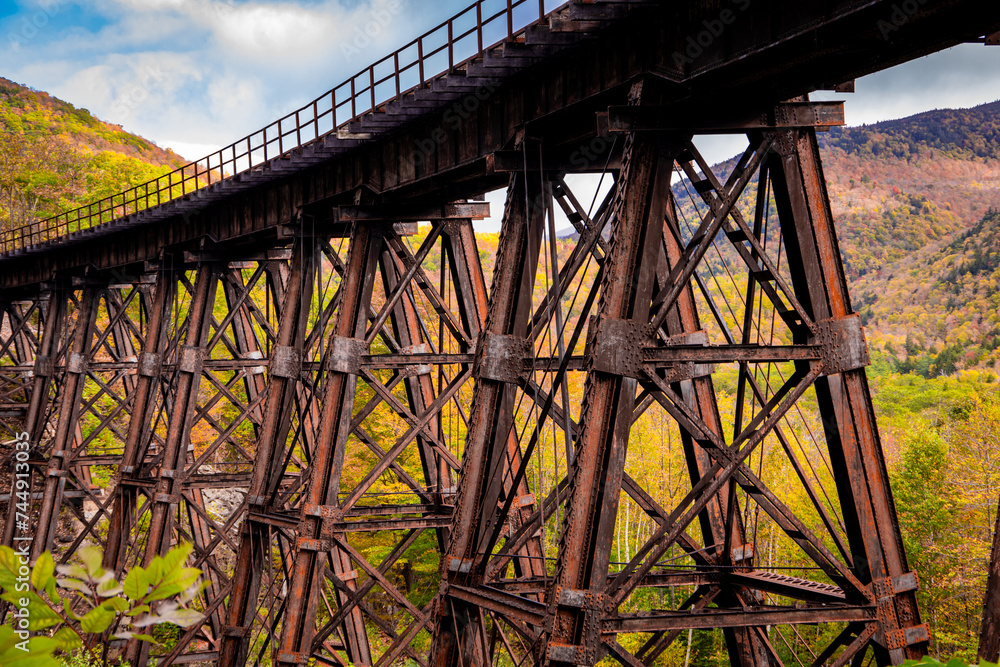 Frankenstein Trestle Crawford Notch NH in the fall Frankenstein Trestle Crawford Notch NH in the fall