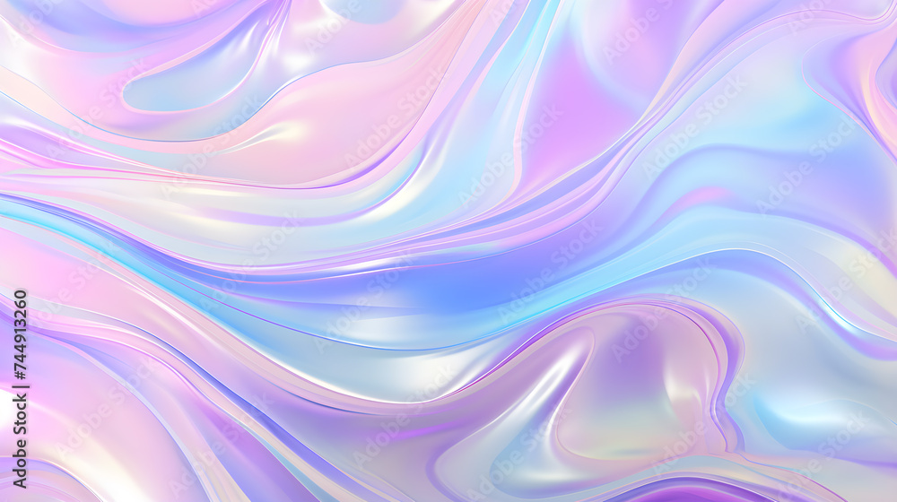 Fototapeta premium abstract iridescent rainbow foil texture pastel background