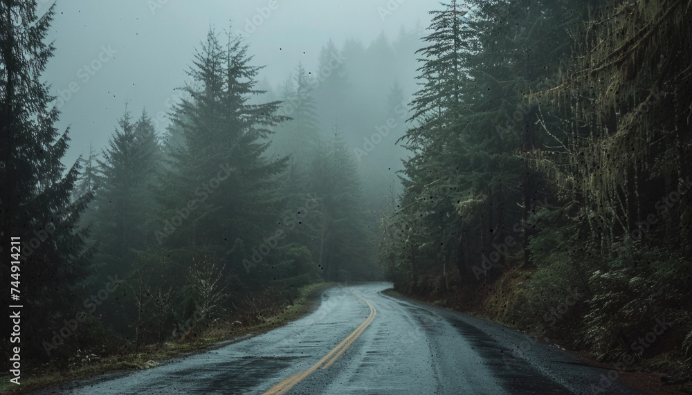 Photo of a pacific northwest forrest on a rainy day, foggy and mystic mountain forrest, gloomy dark forest during a foggy day, North Vancouver, British Columbia, Canada, European forrest Photo of a pacific northwest forrest on a rainy day, foggy and mystic mountain forrest, gloomy dark forest during a foggy day, North Vancouver, British Columbia, Canada, European forrest