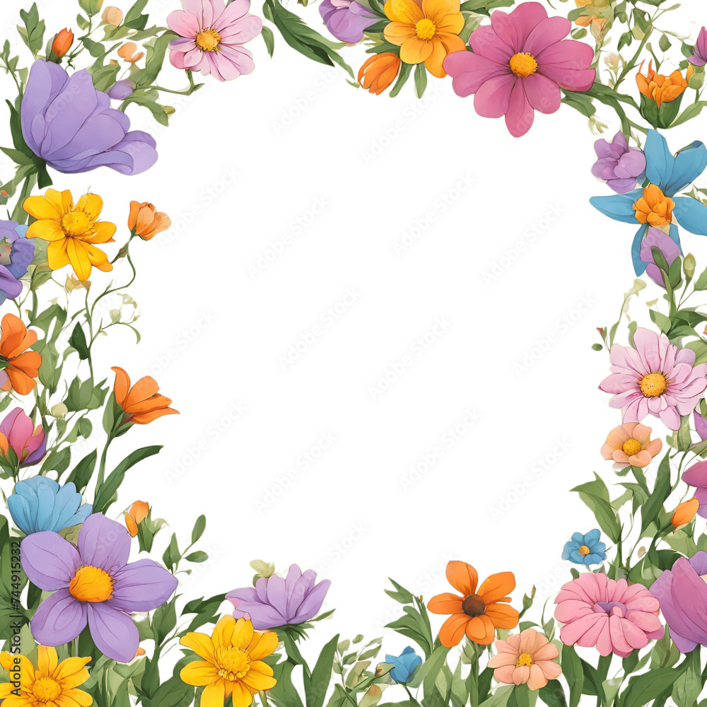 background of spring flowers - 1