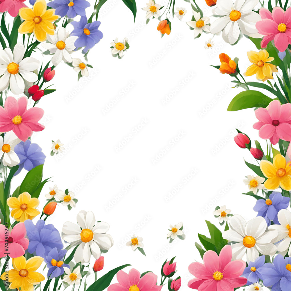 background of spring flowers - 1
