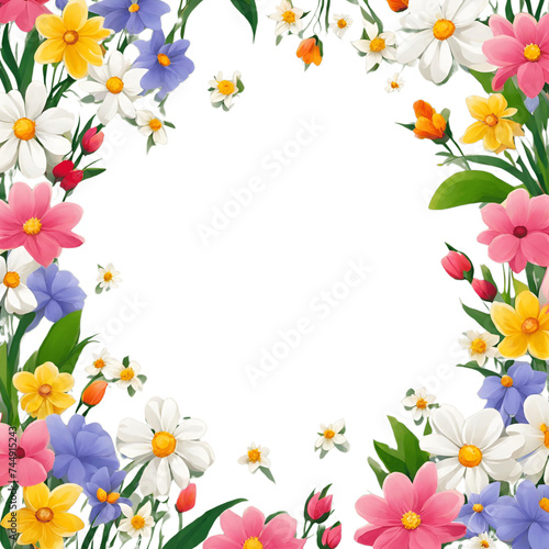 background of spring flowers - 1