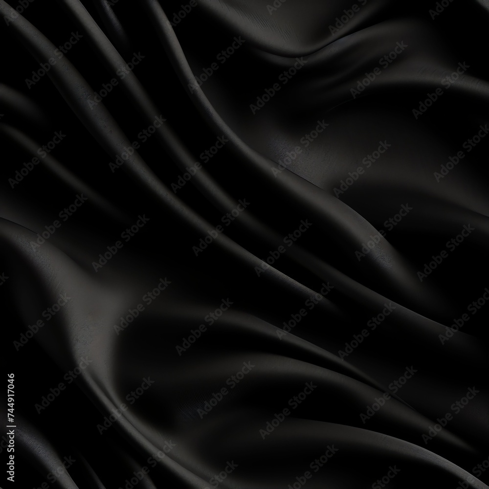 Fototapeta premium black silk fabric texture background