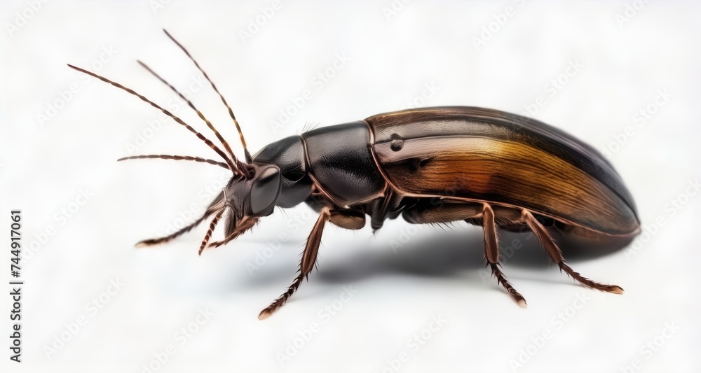 Close-up of a beetle with striking colors and patterns Close-up of a beetle with striking colors and patterns