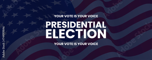 AMERICA 2024 PRESIDENT ELECTION EVENT BANNER photo