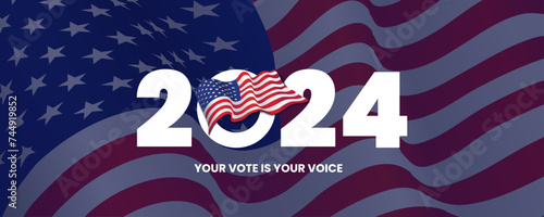 AMERICA 2024 PRESIDENT ELECTION EVENT BANNER