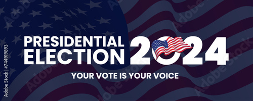 AMERICA 2024 PRESIDENT ELECTION EVENT BANNER