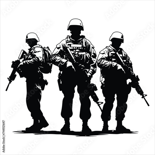 illustration of a american soldier Army