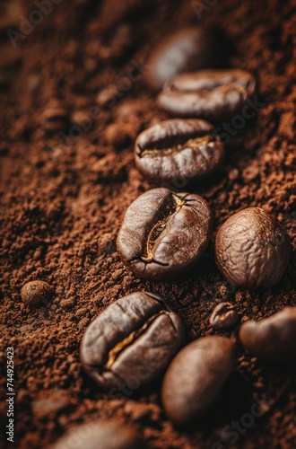 Rich Aroma and Bold Flavor: Roasted Coffee Beans Ground to Perfection