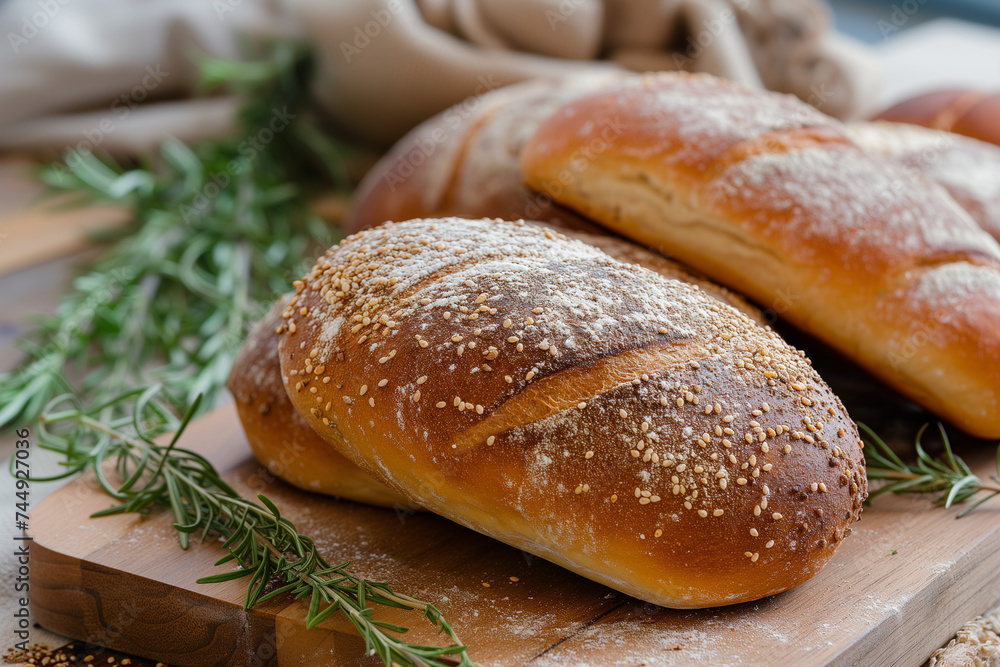 Professional photography of a bread loaf