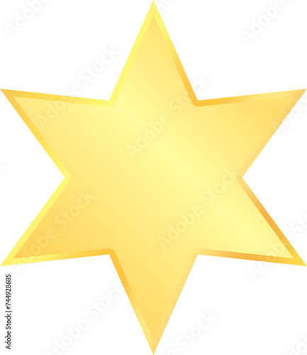 Luxury golden sparkle star symbol label sign clipart for party confetti shine glitter magic illustration