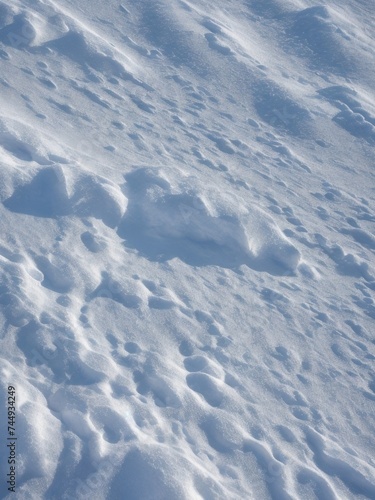 The texture of snow without unnecessary elements.