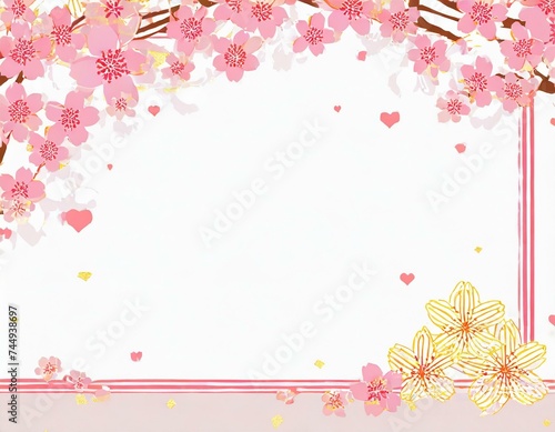 桜の背景素材