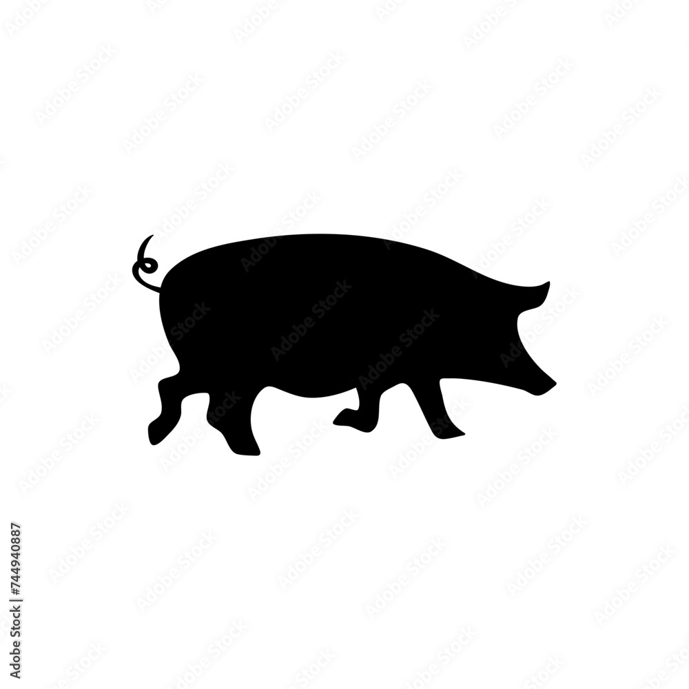silhouettes of a pig silhouettes of a pig