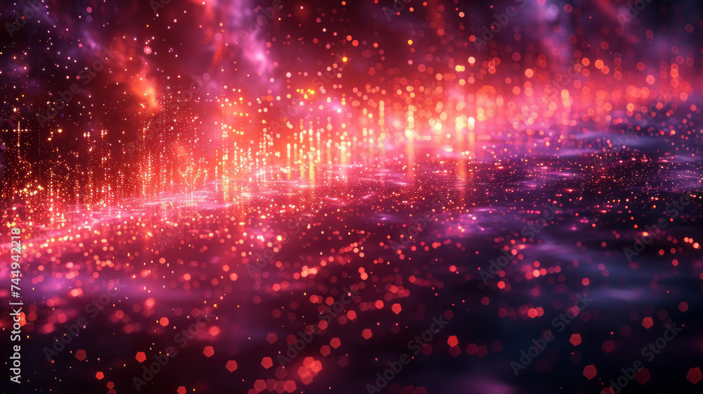 Fototapeta premium Digital background for tech, AI, data, audio, graphics,generative ai
