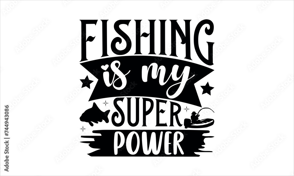 Fishing is my happy place - Fishing t shirt design, svg eps Files for Cutting, Handmade calligraphy vector illustration, Hand written vector sign, svg