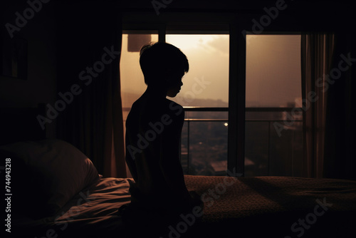 a boy in the bedroom © alisaaa