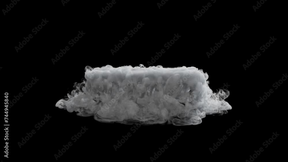 Dry ice heavy smoke 002 HQ like liquid nitrogen, 24p isolated on black, slow motion Dry ice heavy smoke 002 HQ like liquid nitrogen, 24p isolated on black, slow motion