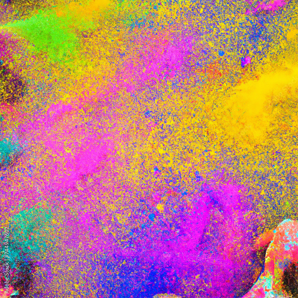 Holi celebration with vibrant colors, Generative AI, Generative, AI