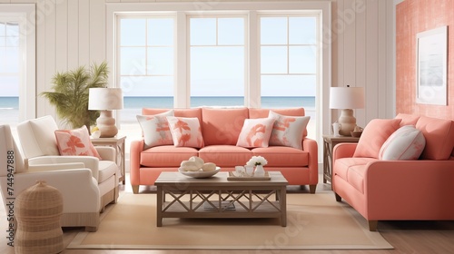 Soft Coral Bring warmth and vibrancy to your space with shades of soft coral © Abdul
