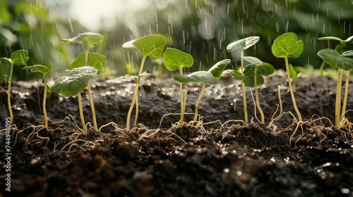 Tiny seeds, cradled by earth, sprout hope. Roots reach deep, rain nourishes life, new leaves unfurl promises of a sustainable future. Food blooms where dreams take root