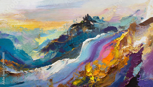 Currents of translucent hues, snaking metallic swirls, and foamy sprays of color shape the landscape of these free-flowing textures. Natural luxury abstract fluid art painting in alcohol ink technique © Dakwah