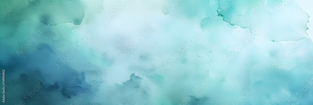 blue green and white watercolor background with abstract cloudy sky concept with color splash design blue green and white watercolor background with abstract cloudy sky concept with color splash design