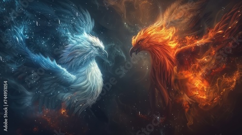 cold and fire griffin and phoenix