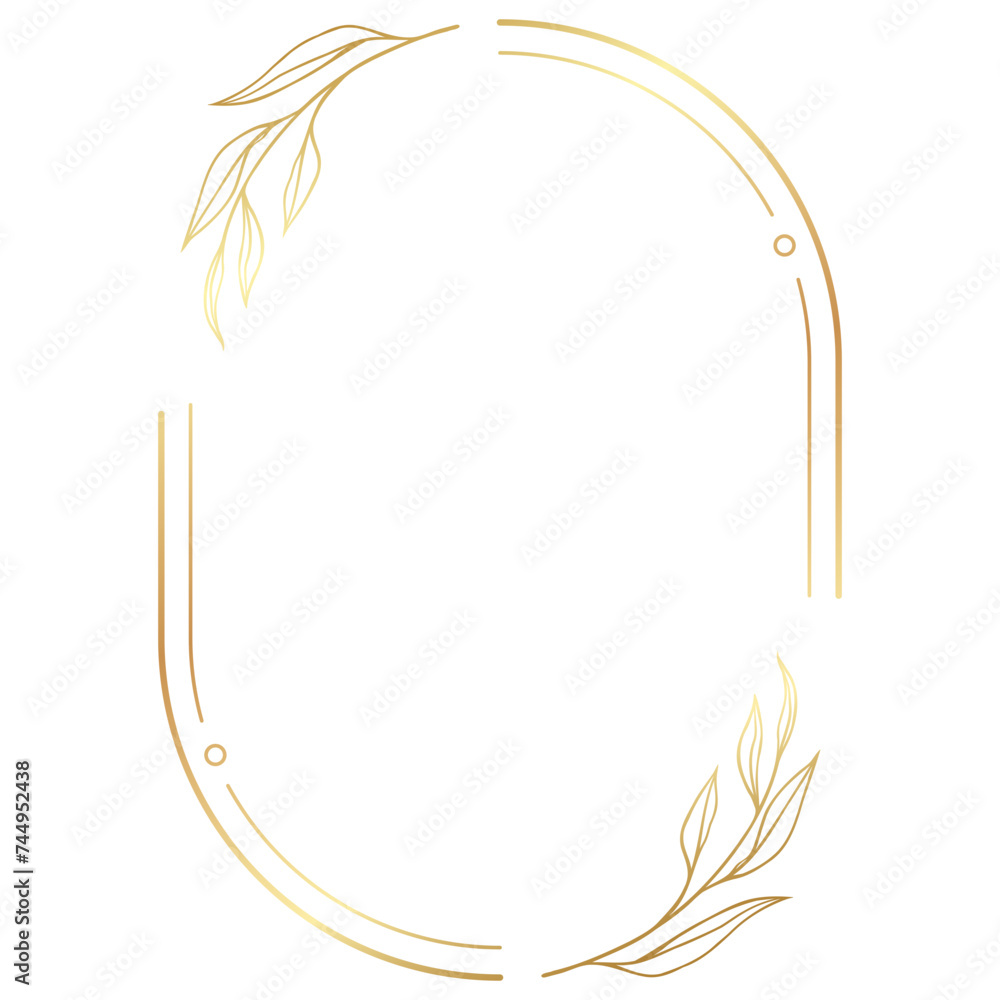 Luxury Elegant Gold Gradient Geometric Circle Border Frame Luxury Elegant Gold Gradient Geometric Circle Border Frame