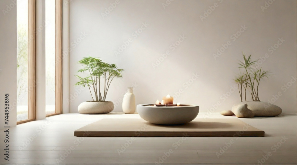 interior design with luxurious scenery and frame on the wall abstract background interior design with luxurious scenery and frame on the wall abstract background