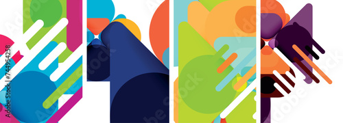 Geometric elements abstract backgrounds for wallpaper, business card, cover, poster, banner, brochure, header, website