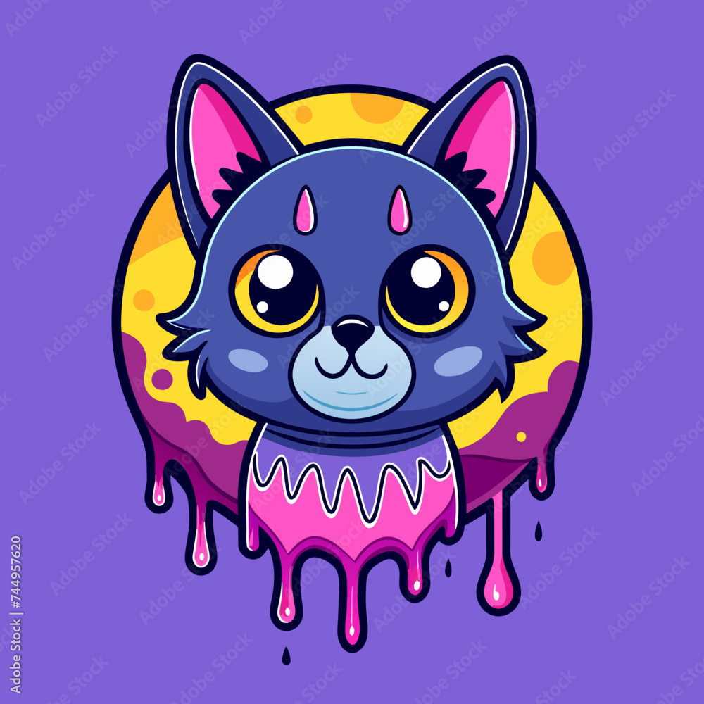 Adorable Cat Design: Cute and Playful Feline Graphic for Trendy T-Shirt Print on Demand, Perfect for Cat Lovers and Casual Wear Enthusiasts Adorable Cat Design: Cute and Playful Feline Graphic for Trendy T-Shirt Print on Demand, Perfect for Cat Lovers and Casual Wear Enthusiasts