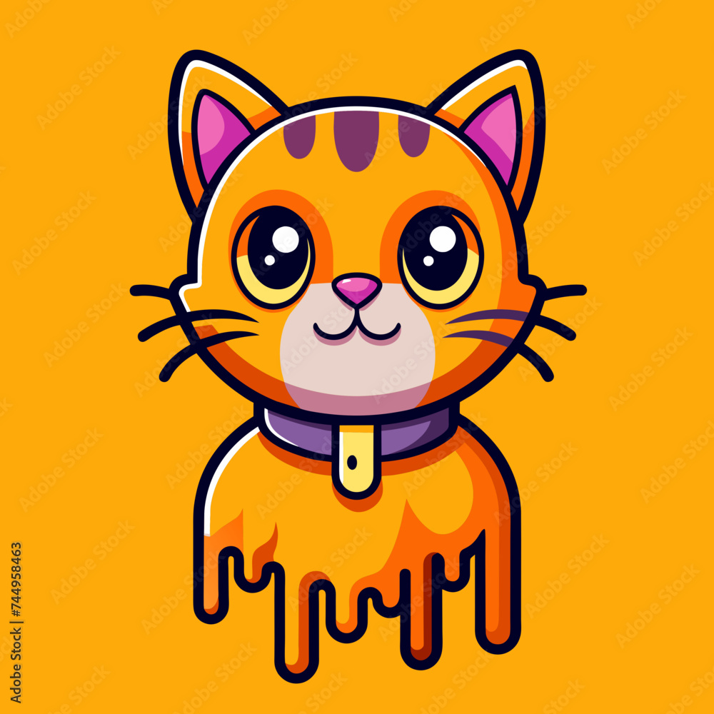 Adorable Cat Design: Cute and Playful Feline Graphic for Trendy T-Shirt Print on Demand, Perfect for Cat Lovers and Casual Wear Enthusiasts Adorable Cat Design: Cute and Playful Feline Graphic for Trendy T-Shirt Print on Demand, Perfect for Cat Lovers and Casual Wear Enthusiasts