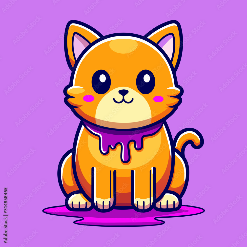 Adorable Cat Design: Cute and Playful Feline Graphic for Trendy T-Shirt Print on Demand, Perfect for Cat Lovers and Casual Wear Enthusiasts Adorable Cat Design: Cute and Playful Feline Graphic for Trendy T-Shirt Print on Demand, Perfect for Cat Lovers and Casual Wear Enthusiasts