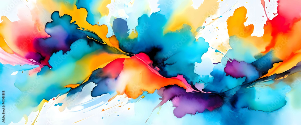 Abstract watercolor painting background Abstract watercolor painting background
