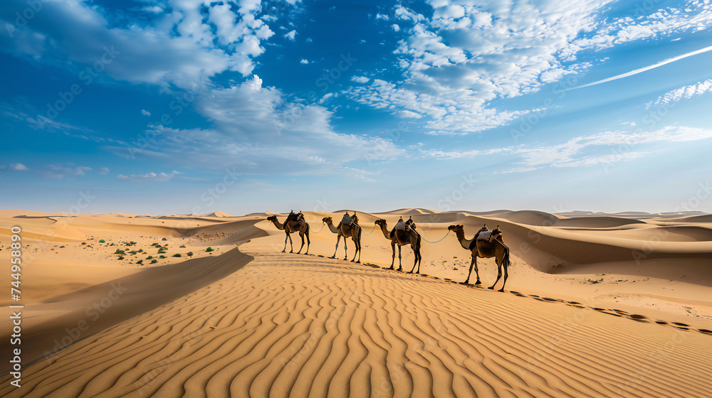 Camel in the dessert