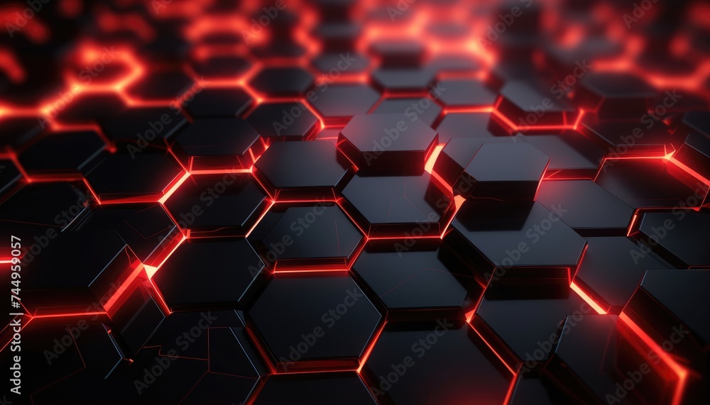 Abstract Futuristic background with hexagons . dark sci-fi hi-tech wallpaper Abstract Futuristic background with hexagons . dark sci-fi hi-tech wallpaper