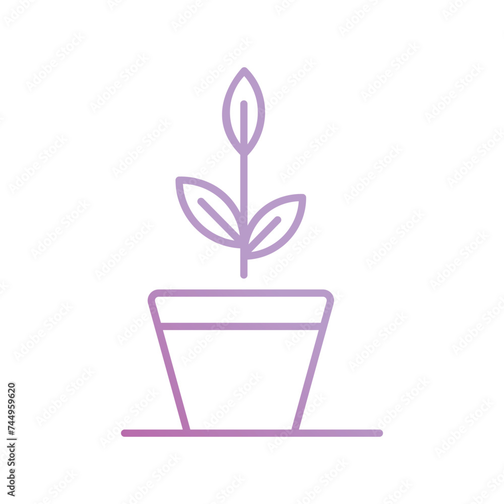 plant icon with white background vector stock illustration plant icon with white background vector stock illustration