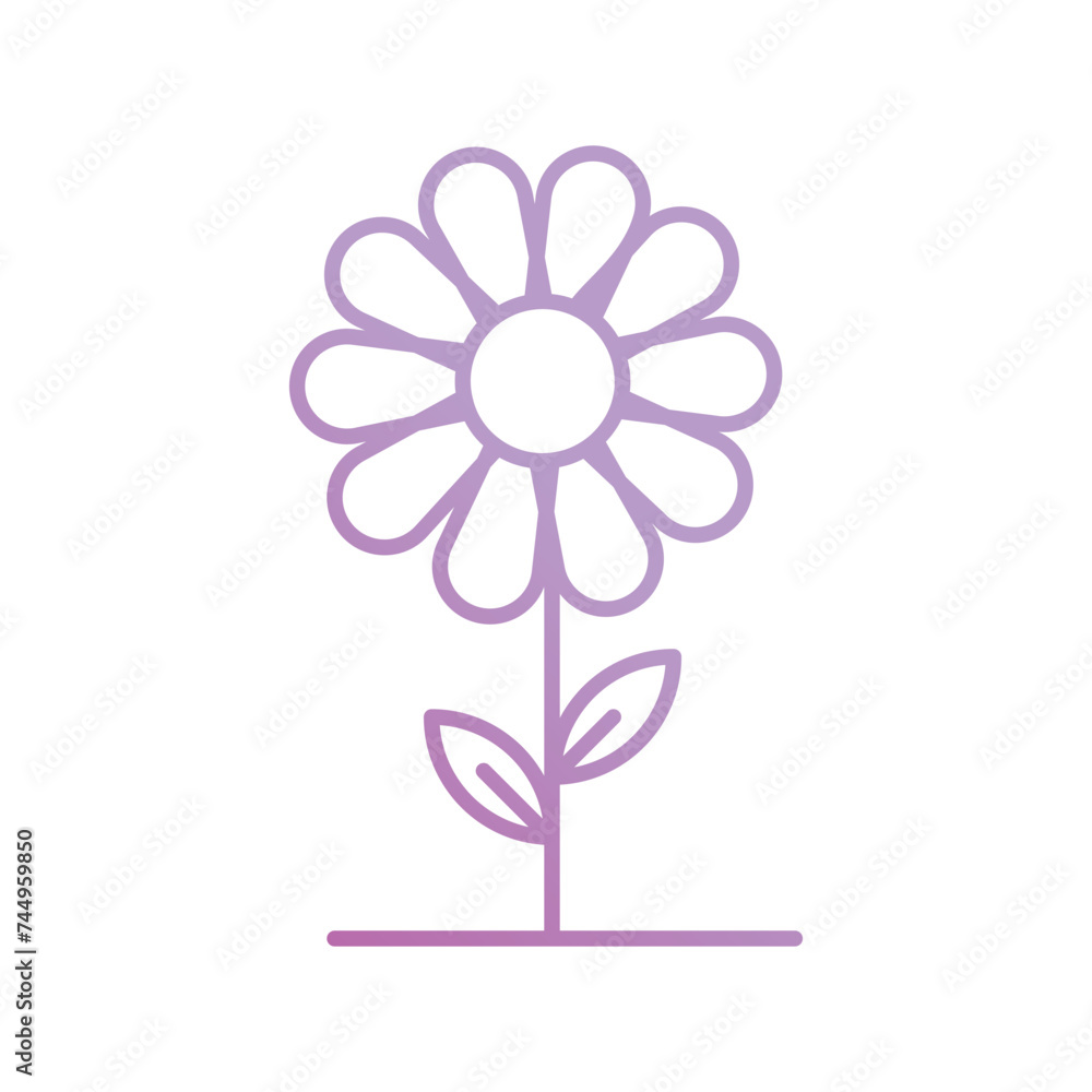 flower icon with white background vector stock illustration flower icon with white background vector stock illustration