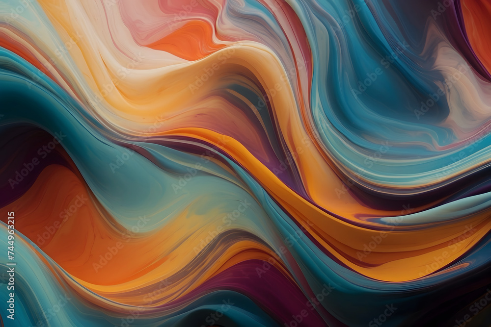 A colorful liquid diffusion abstract A colorful liquid diffusion abstract