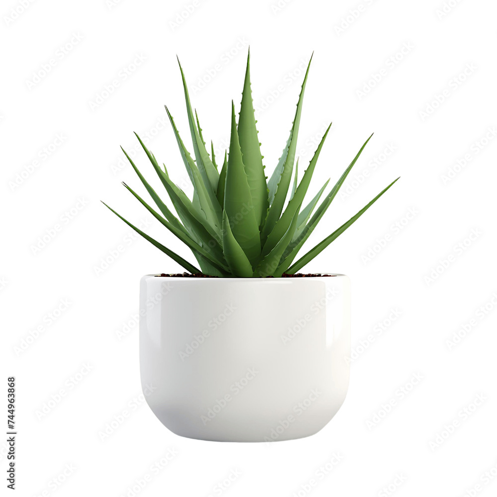 Isolated Aloe Vera Plant for Natural Wellness Graphics Isolated Aloe Vera Plant for Natural Wellness Graphics