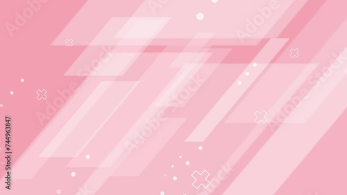 流れる線と上向きの矢印のループアニメーション　
背景ピンク系グラデーション　素材は白色 photo