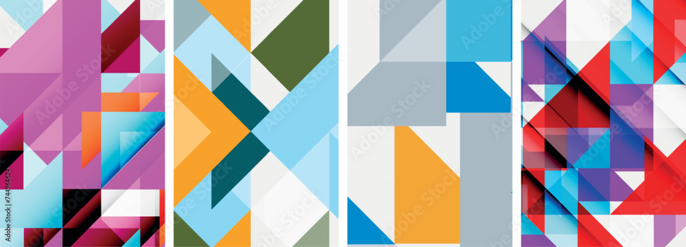 Triangle poster set for wallpaper, business card, cover, poster, banner, brochure, header, website Triangle poster set for wallpaper, business card, cover, poster, banner, brochure, header, website